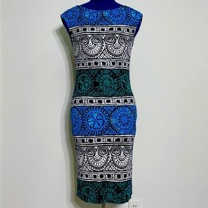 Tory Burch 100% Silk Bold Stripe Slip Over Work Cap Sleeve Dress New XS